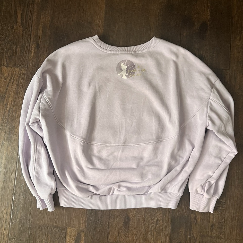 Disney Store ONLY Tinker Bell Tokyo  Japan Peter Pan Sweatshirt Asian Market Med - Picture 9 of 11